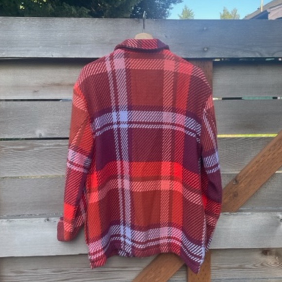 Outerknown Cloud Weave Shirt Jacket in Addison Plaid NWT - Picture 7 of 11